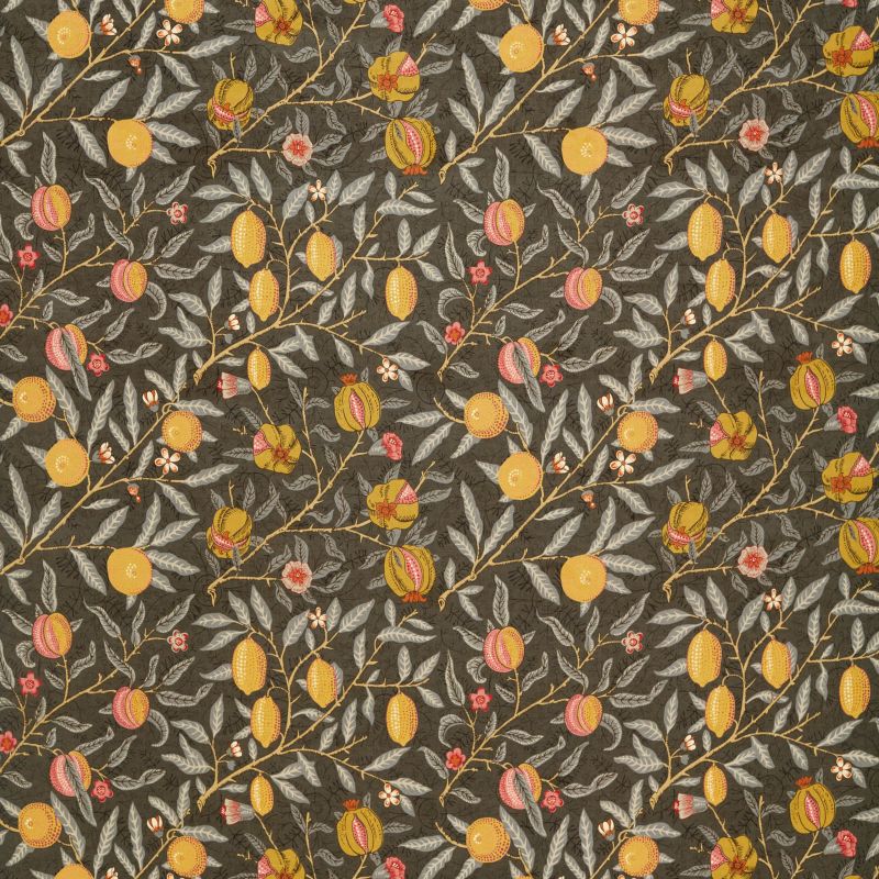 Fruit Velvet Fabric - Walnut/Bullrush - Morris & Co - 236926 - Premier Wallcovering