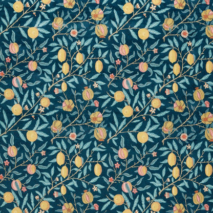 Fruit Velvet Fabric - Indigo/Slate - Morris & Co - 236924 - Premier Wallcovering