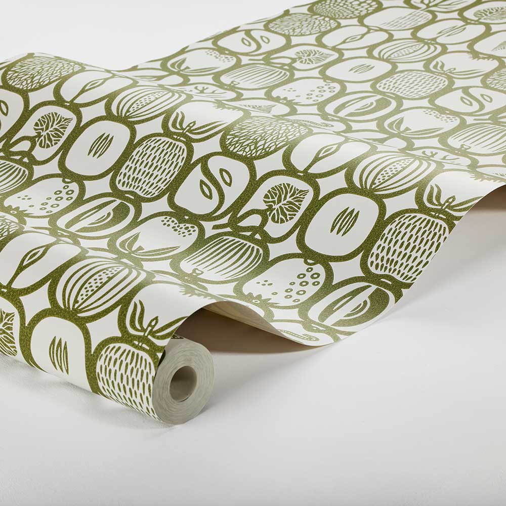 Fruktlada Wallpaper - Moss - Boråstapeter - 1971 - Premier Wallcovering