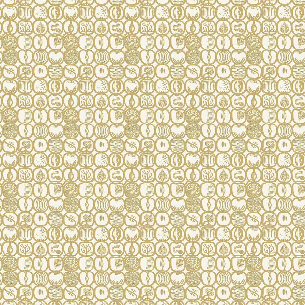 Fruktlada Wallpaper - Old Gold - Boråstapeter - 1972 - Premier Wallcovering
