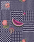 Frutta e Geometrico Wallpaper - Magenta & Ink - 123/6028 - Cole & Son - Premier Wallcovering