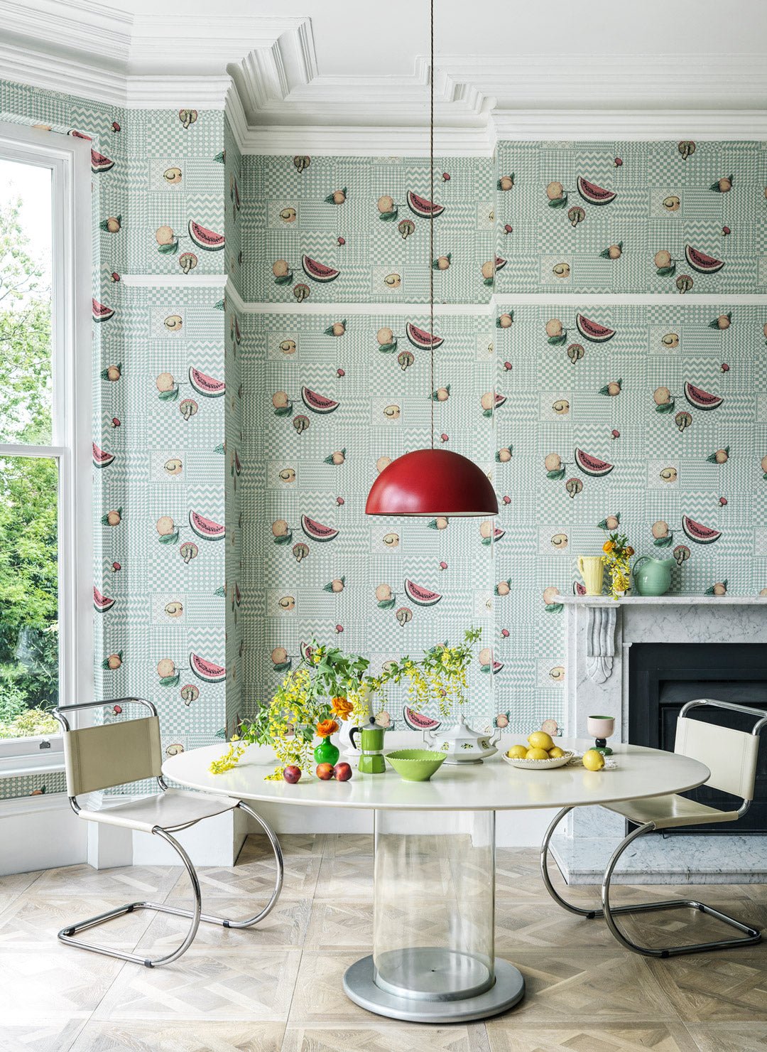Frutta e Geometrico Wallpaper - Pastel - 123/6029 - Cole & Son - Premier Wallcovering