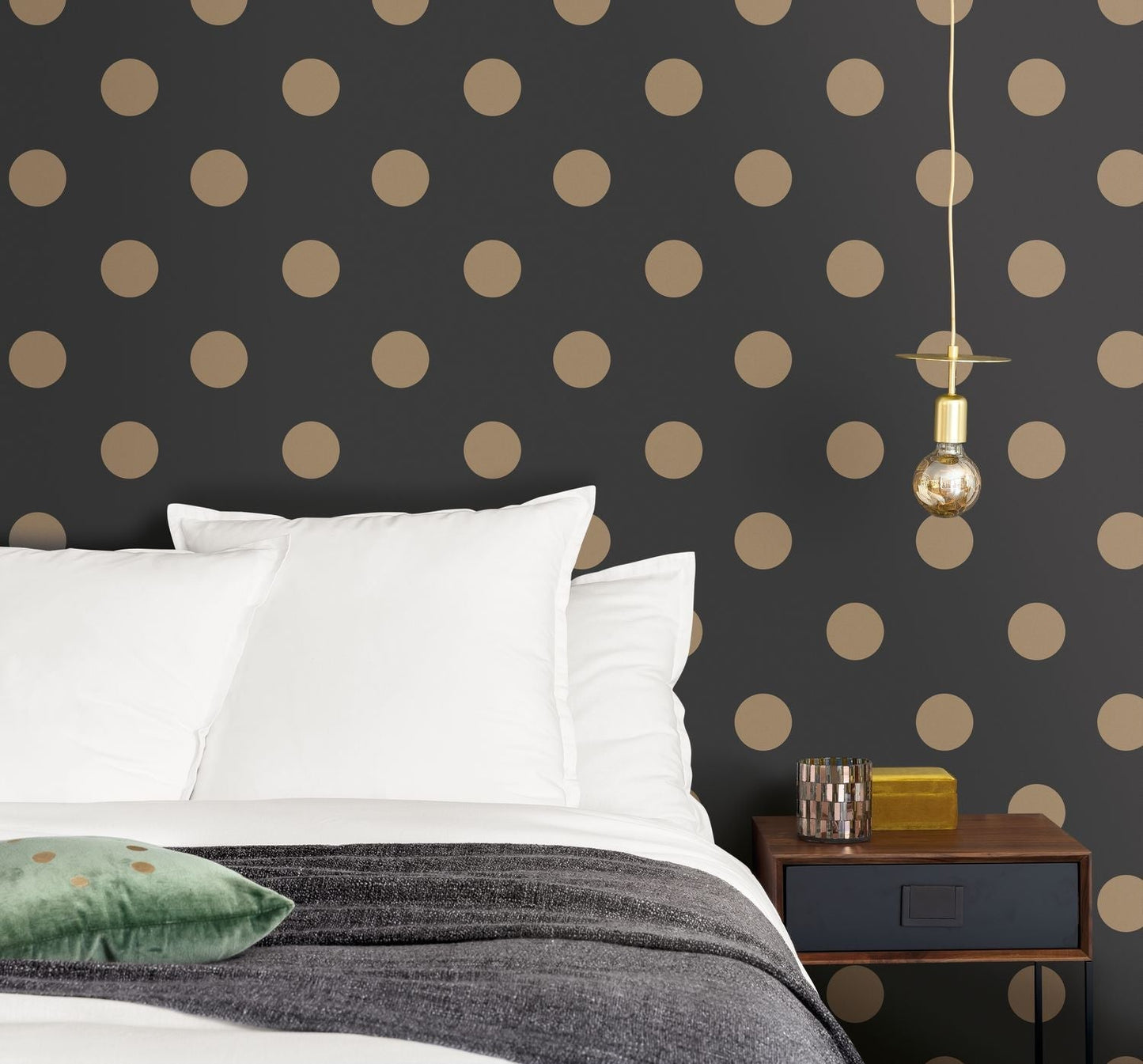 Fullmoons Wallpaper - Noir - Caselio - 101212092