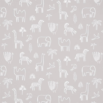 Funky Jungle Wallpaper - Stone - HLTF112629 - Harlequin - Premier Wallcovering