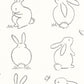 Funny Bunny Once Upon A Time Wallpaper - Noir Graphite - Casadeco - 88389050 - Premier Wallcovering