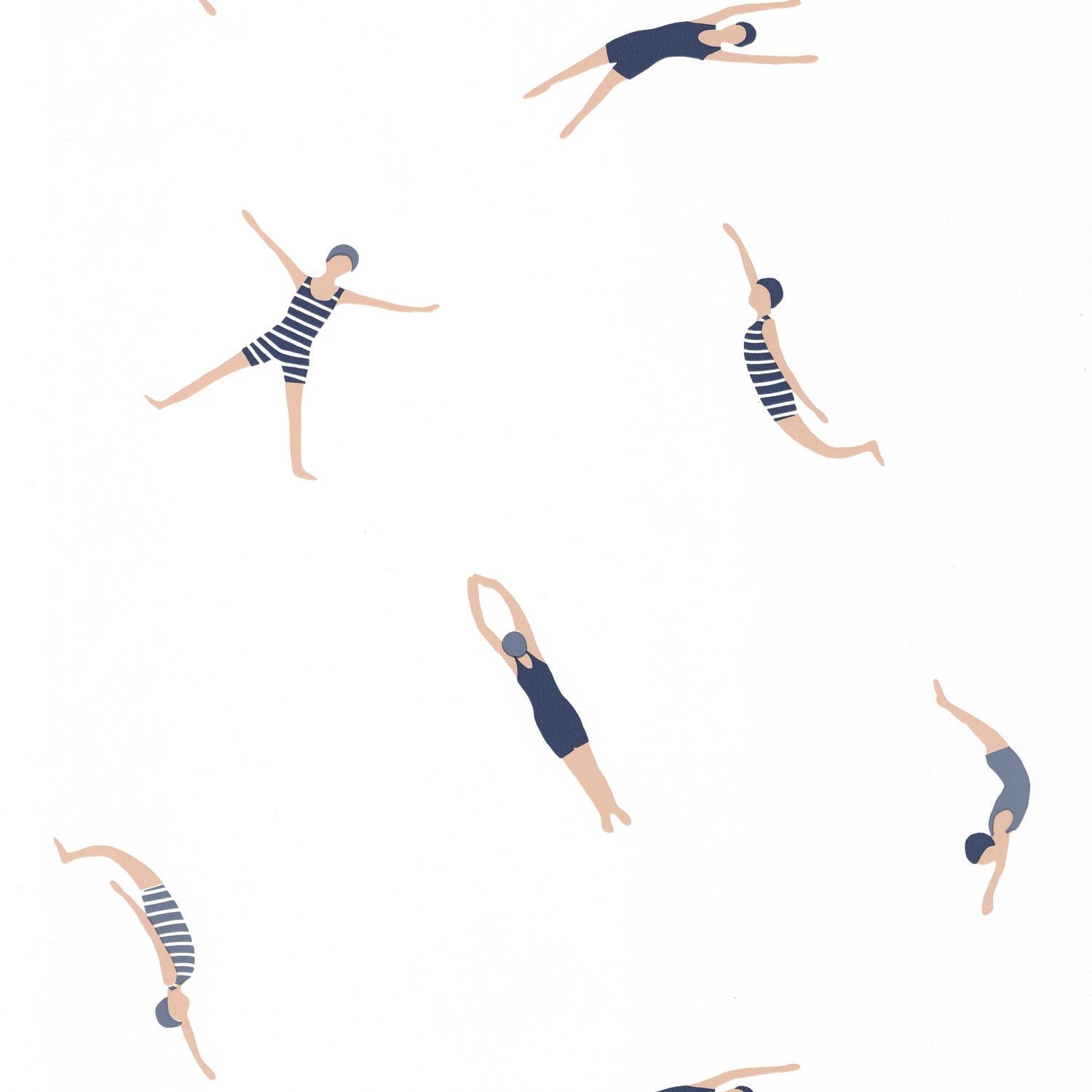 Funny Swim Wallpaper - Midnight Blue - Caselio - 102696234