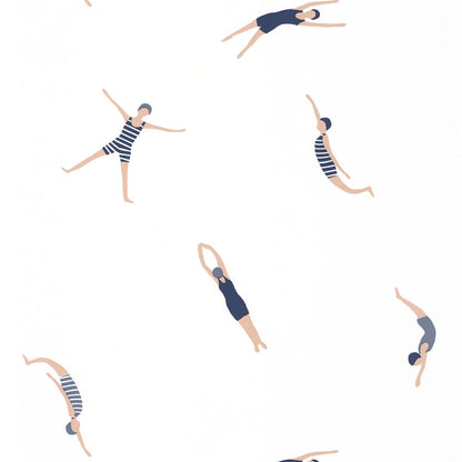 Funny Swim Wallpaper - Midnight Blue - Caselio - 102696234