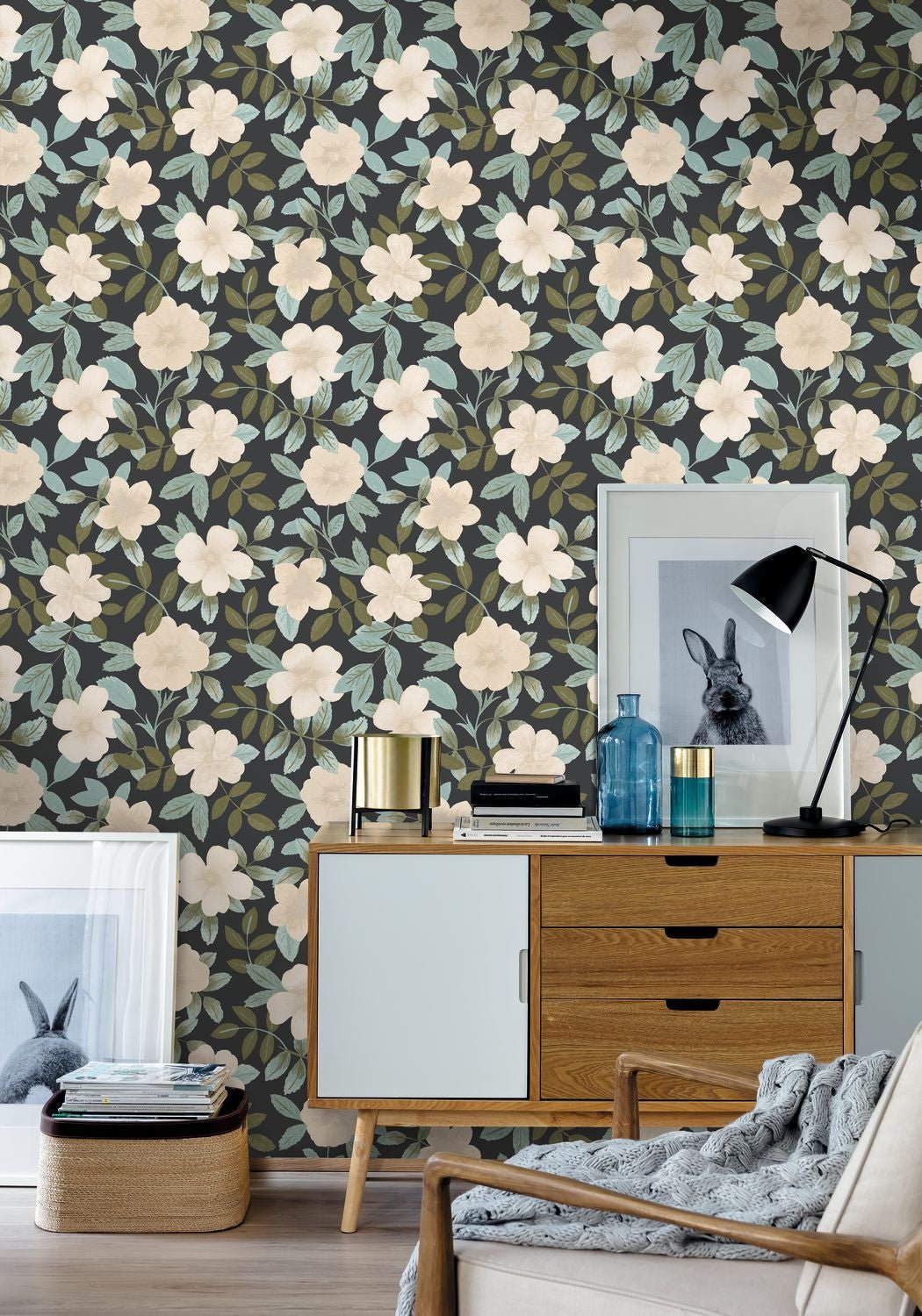 Gaia Wallpaper - Bleu Grise - Caselio - 103626198