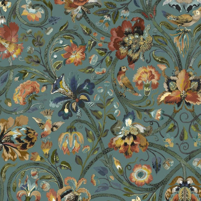 Gaia Wallpaper - Prussian-Blue - House of Hackney - 1-WA-GAI-DI-PRU-XXX