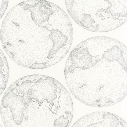 Galilee Voyage Onirique Wallpaper - Noir Gravure - Casadeco - 87290099 - Premier Wallcovering