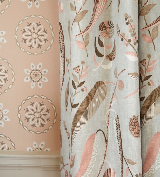 Garance Wallpaper - Blush - Nina Campbell - NCW4354 - 01 - Premier Wallcovering
