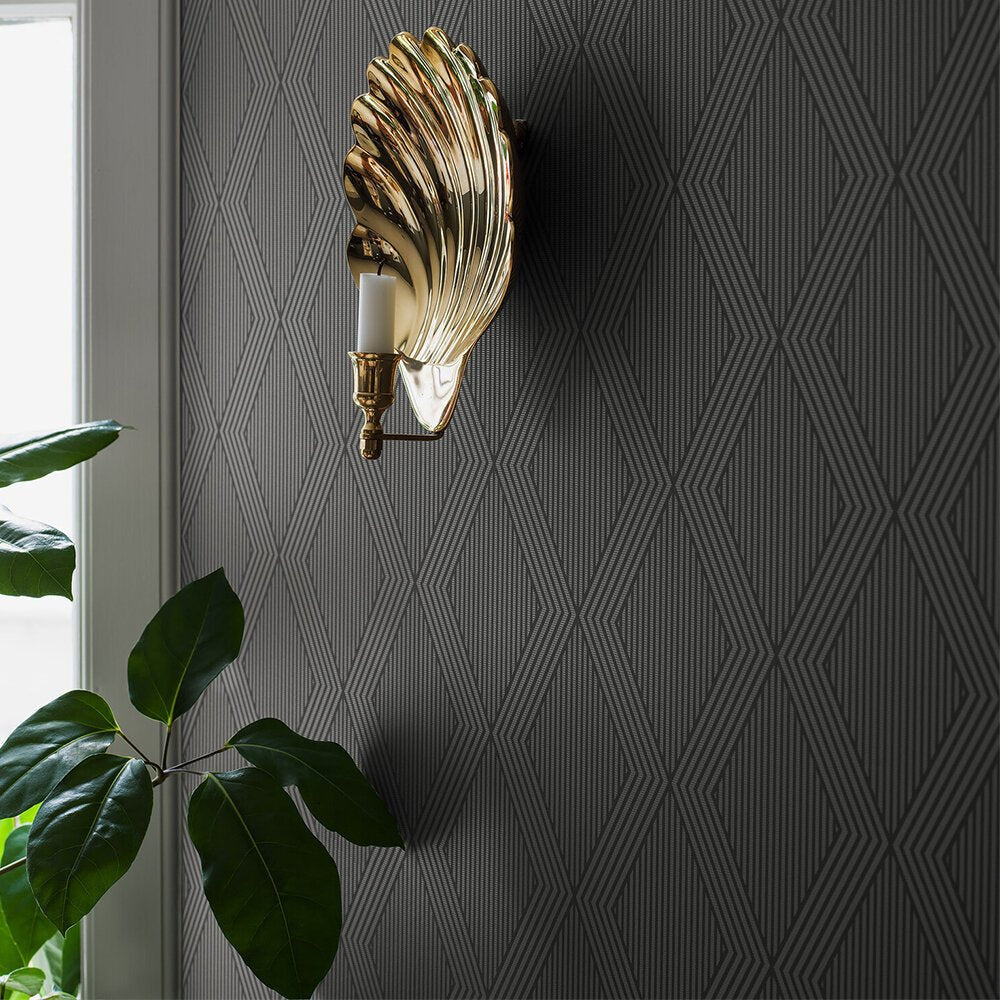 Garbo Wallpaper - Blue/ Gold - Boråstapeter - 2013 - Premier Wallcovering