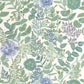 Garden Flowers Soliflore Wallpaper - Bleu / Vert - Casadeco - 200316776 - Premier Wallcovering