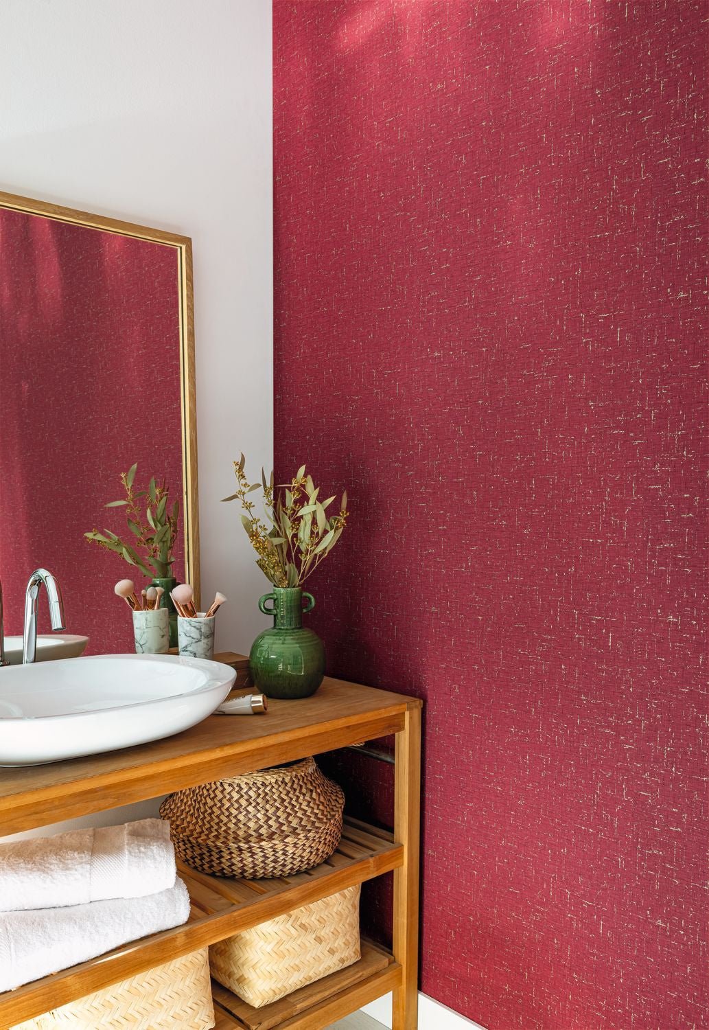 Gaze Metal Wallpaper - Pourpre - Caselio - 103775020