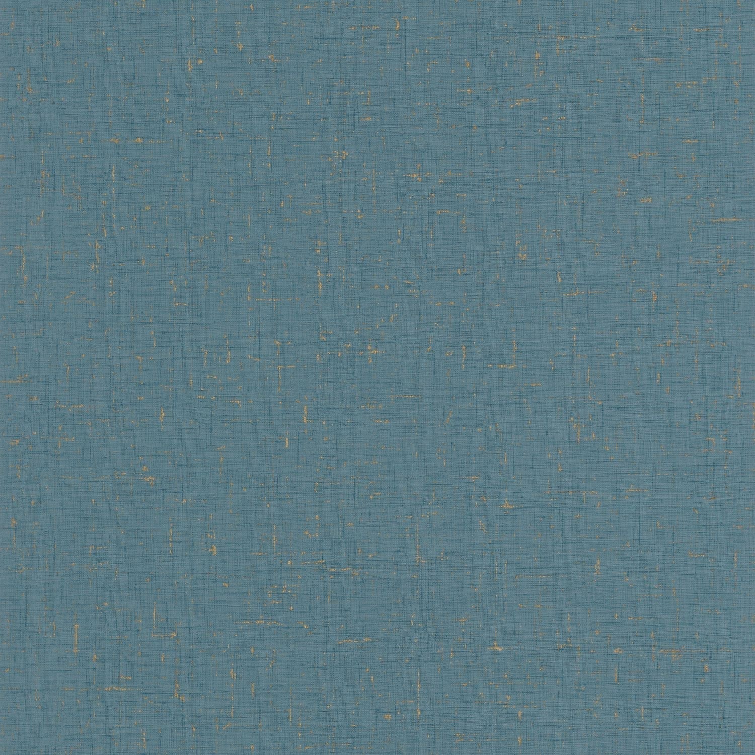 Gaze Metal Wallpaper - Bleu Canard - Caselio - 103776231