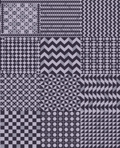 Geometrico Wallpaper - Magenta & Ink - 123/7033 - Cole & Son - Premier Wallcovering