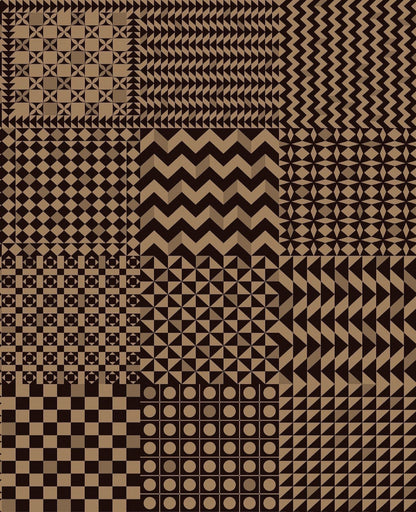 Geometrico Wallpaper - Black & Gold - 123/7036 - Cole & Son - Premier Wallcovering