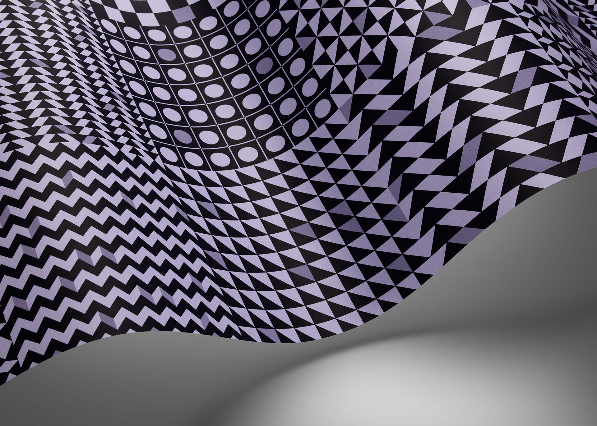 Geometrico Wallpaper - Magenta & Ink - 123/7033 - Cole & Son - Premier Wallcovering