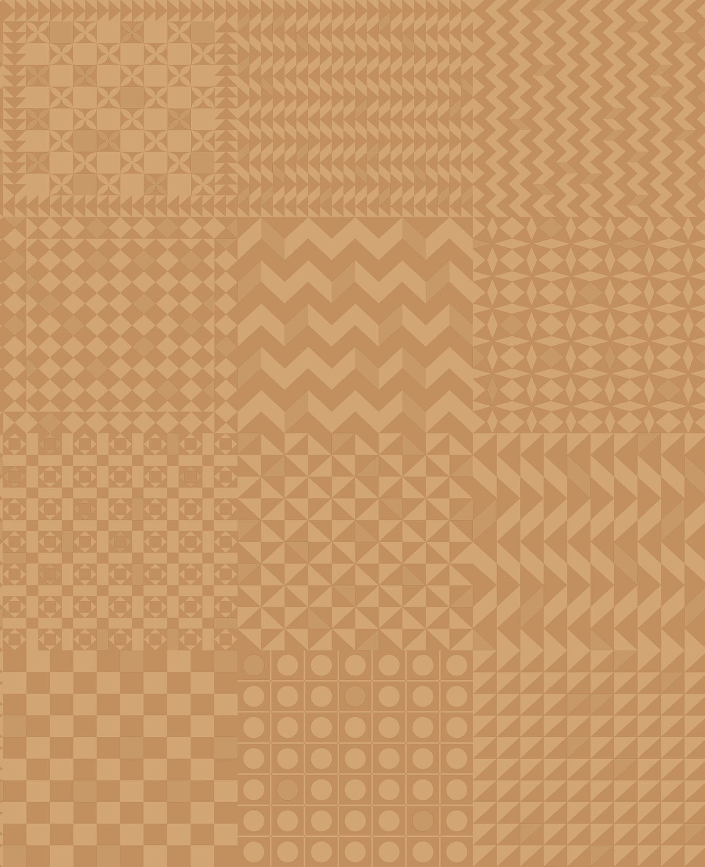 Geometrico Wallpaper - Gold on Gold - 123/7035 - Cole & Son - Premier Wallcovering