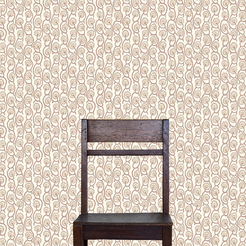 Geranium Stripe Wallpaper - Ham Pink - Salt Ridge - Cotswold White - Josephine Munsey - GER-012-035-048 - Premier Wallcovering