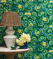 Geranium Wallpaper - White & Sage on Seafoam - 117/11035 - Cole & Son