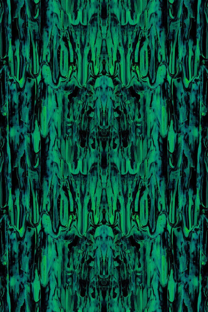Gerhard Gum Foil Wallpaper - Green - Timorous Beasties - FOIL/GGUM/BLU/01 - Premier Wallcovering