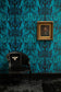 Gerhard Gum Foil Wallpaper - Blue - Timorous Beasties - FOIL/GGUM/BLU/02 - Premier Wallcovering