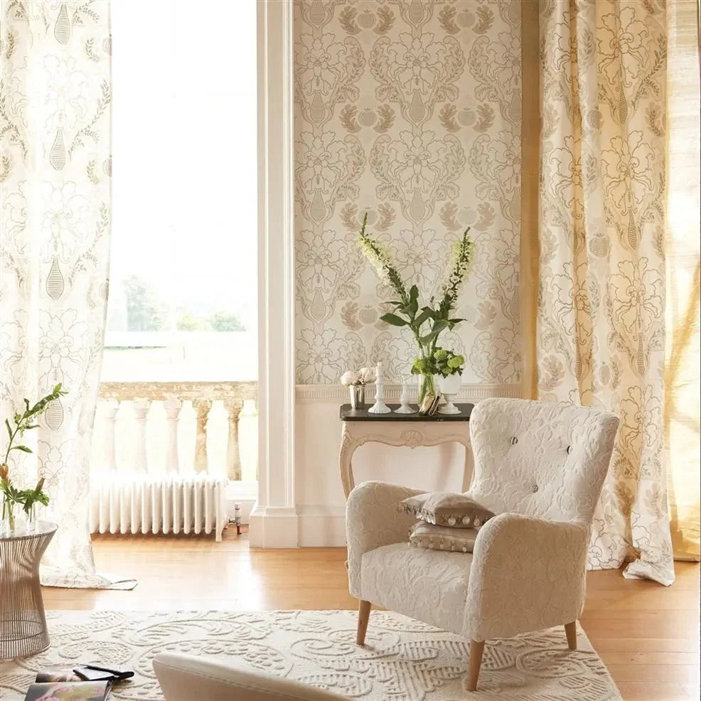 Giacosa Wallpaper - Ivory - P501/01 - Designers Guild