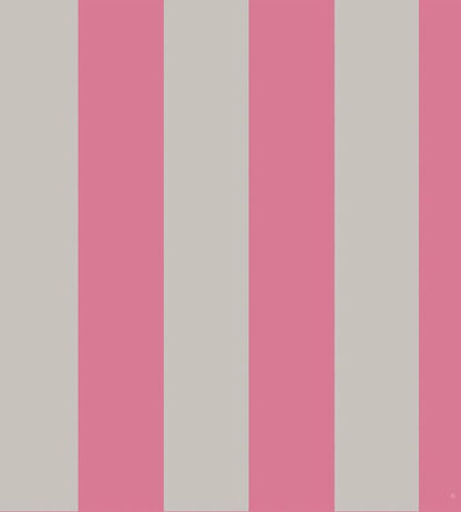 Glastonbury Stripe Wallpaper - Fuchsia & Linen - 110/6031 - Cole & Son - Premier Wallcovering