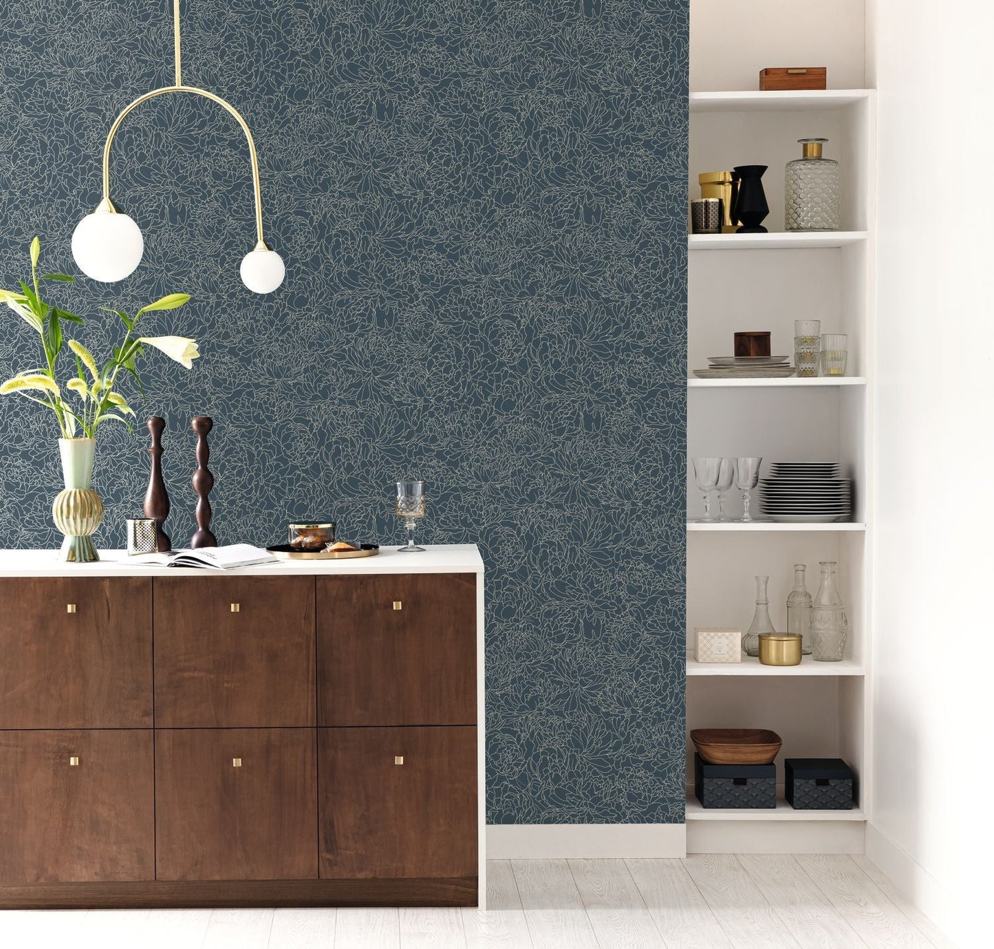 Glow Wallpaper - Bleu - Caselio - 106616026