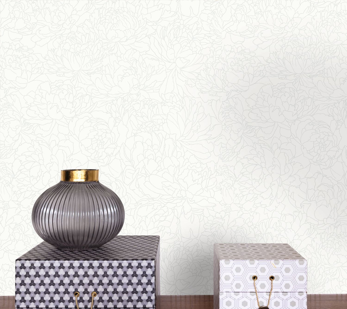 Glow Wallpaper - Blanc Irise - Caselio - 106610017