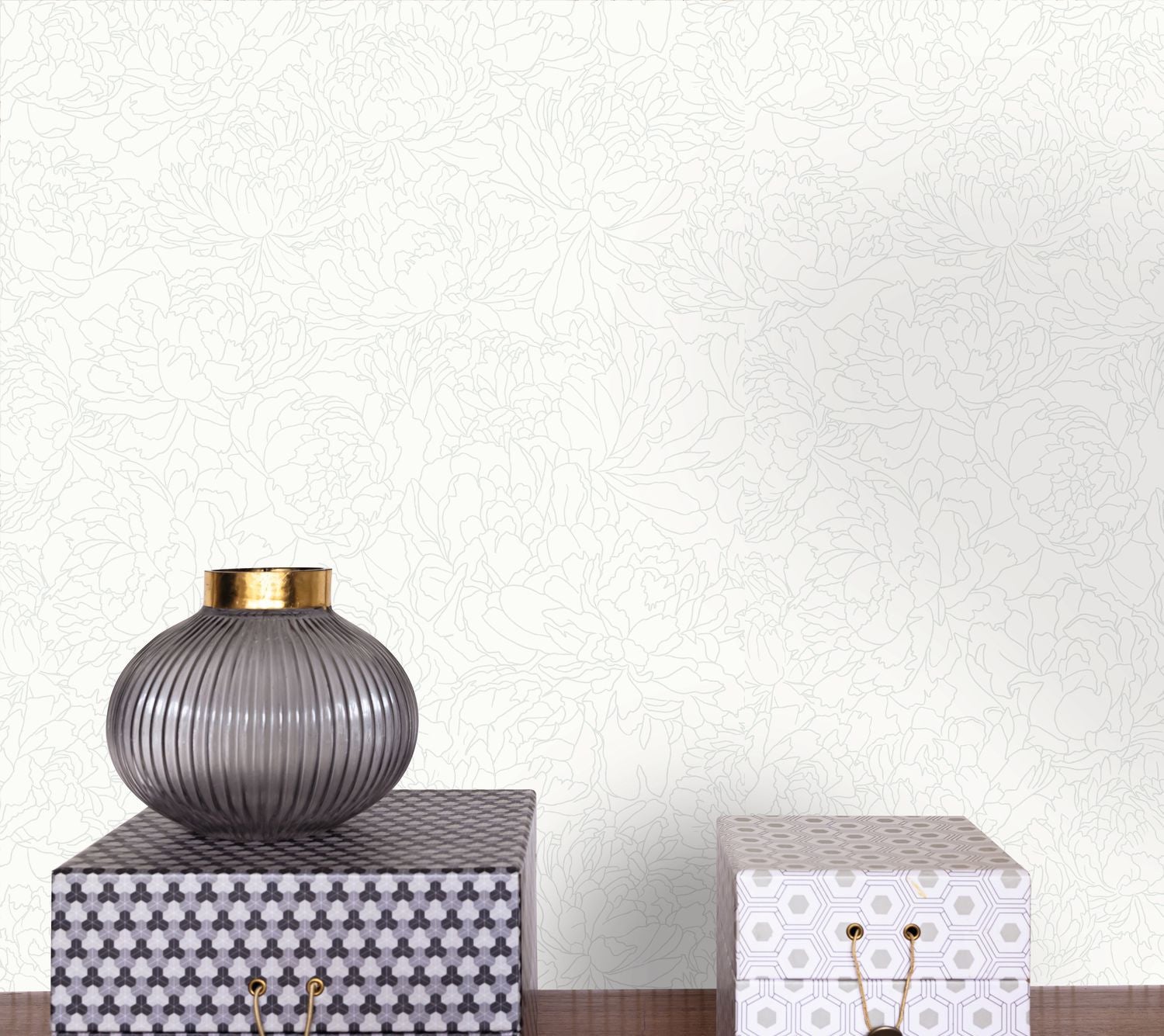 Glow Wallpaper - Blanc Irise - Caselio - 106610017