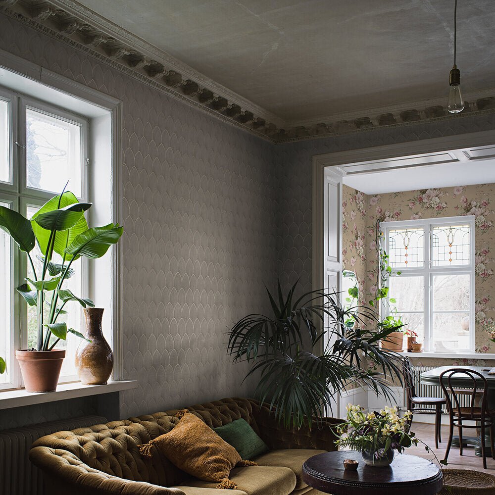 Golden Arches Wallpaper - Grey - Boråstapeter - 4275 - Premier Wallcovering