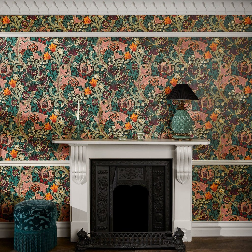 Golden Lily Wallpaper - House of Hackney - 1 - WA - GOL - DI - APA - XXX - Premier Wallcovering