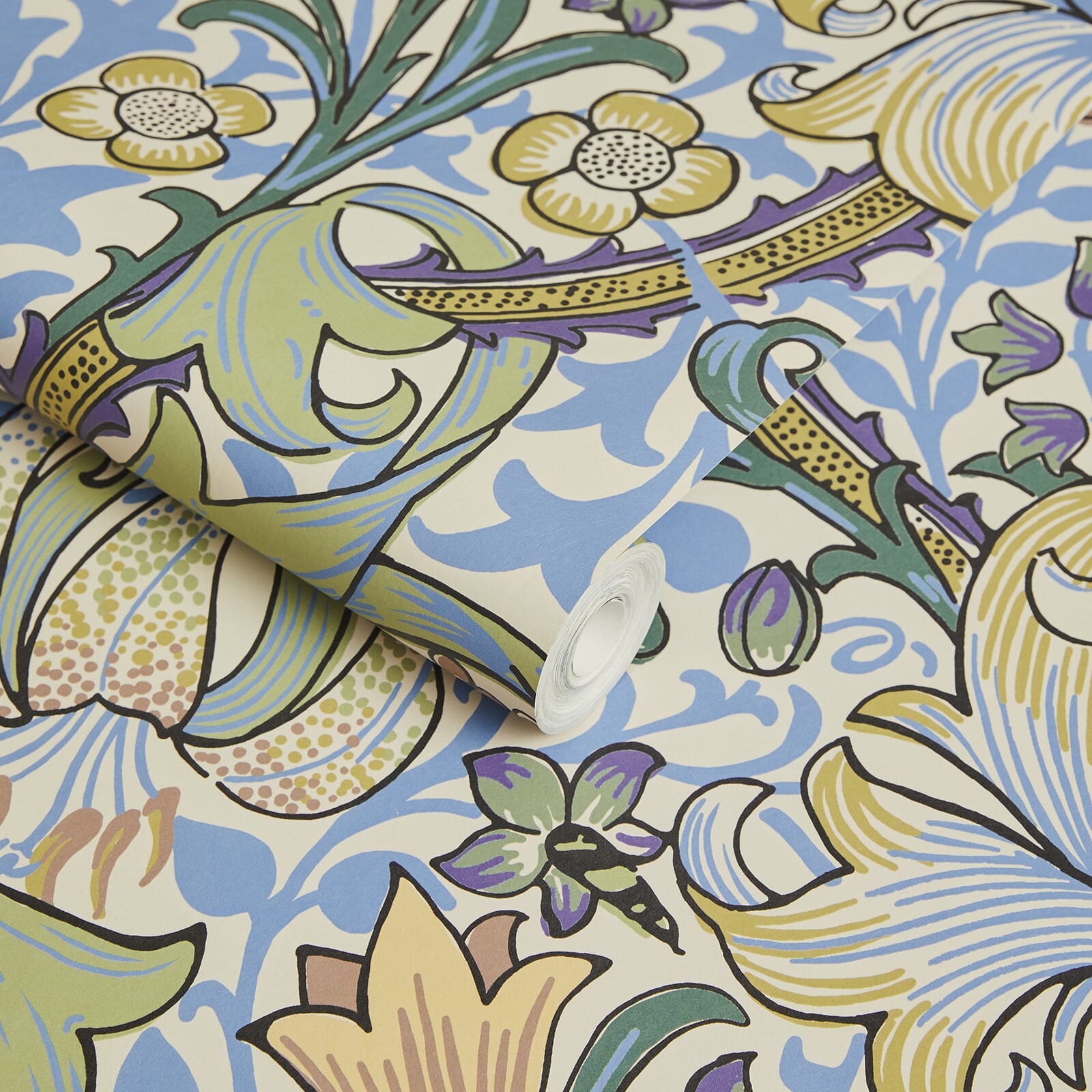 Golden Lily Wallpaper - House of Hackney - 1 - WA - GOL - DI - SKY - XXX - Premier Wallcovering