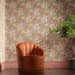 Golden Lily Wallpaper - Espresso - 510015 - Morris & Co - Premier Wallcovering