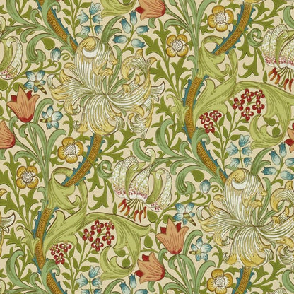 Golden Lily Wallpaper - Pale Biscuit - DMI1G3102 - Morris & Co - Premier Wallcovering