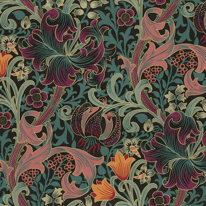 1-WA-GOL-DI-PET-XXX - Golden Lily Wallpaper - Apatite - House of Hackney