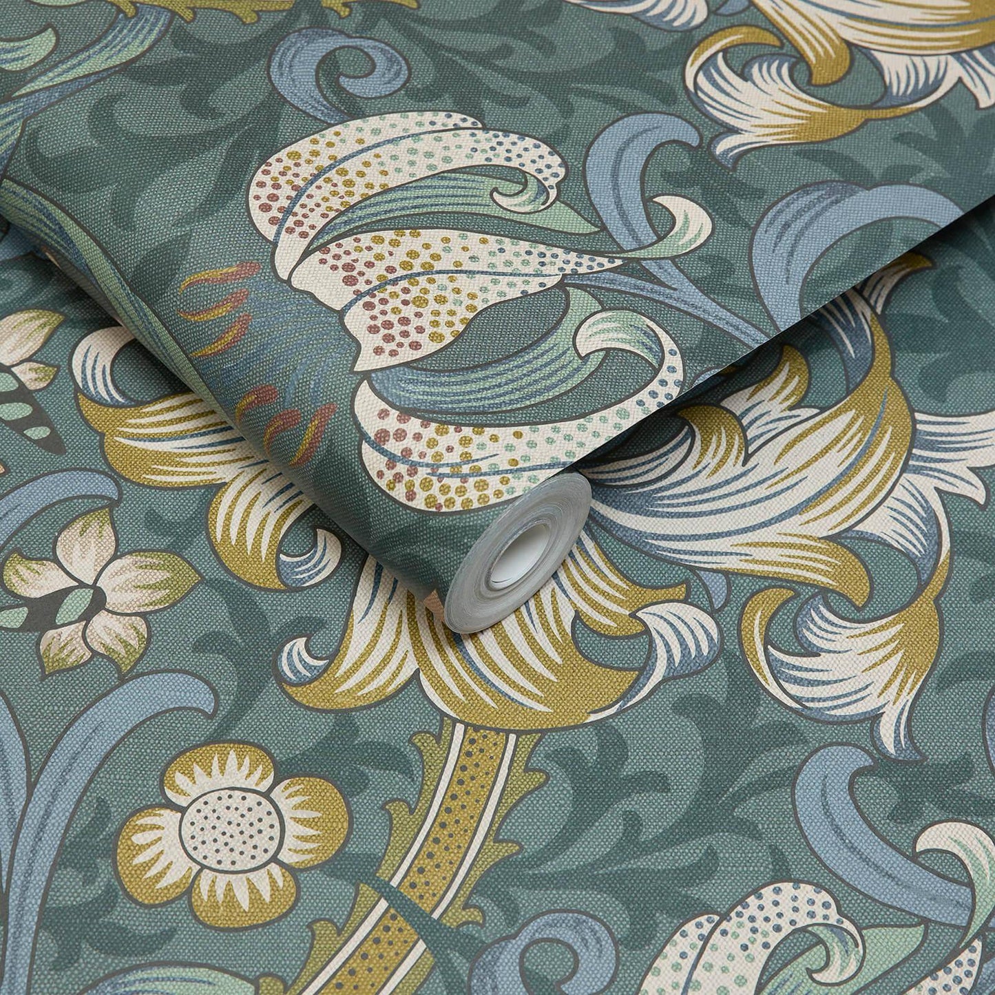 1-WA-GOL-DI-EUP-XXX - Golden Lily Wallpaper - Euphorbia - House of Hackney