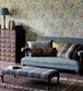Golden Lily Wallpaper - Slate/Manilla - 210401 - Morris & Co