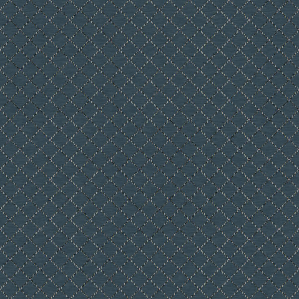 Golden Trellis Wallpaper - Navy - Boråstapeter - 2265 - Premier Wallcovering