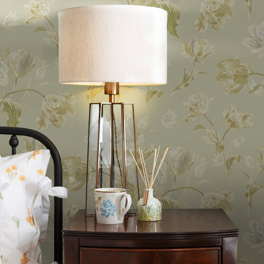Gosford Wallpaper - Sage Green - Laura Ashley - 122769 - Premier Wallcovering
