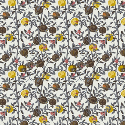 Granatapple Wallpaper - Grey / Yellow - Boråstapeter - 1959 - Premier Wallcovering