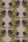 Grand Thistle Hand Printed Wallpaper - Gold & Purple on Stone - Timorous Beasties - EX/GRN/4008/09 - Premier Wallcovering