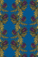 Grand Thistle Hand Printed Wallpaper - Gold & Purple on Dark Blue - Timorous Beasties - EX/GRN/4006/06 - Premier Wallcovering