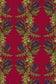 Grand Thistle Hand Printed Wallpaper - Gold & Purple on Red - Timorous Beasties - EX/GRN/4005/07 - Premier Wallcovering