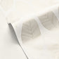 Graphic Leaves Wallpaper - Blanc - Caselio - 104310213