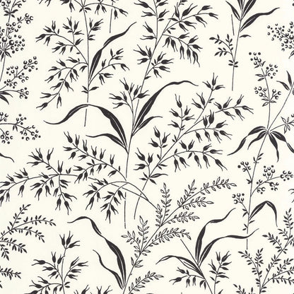 Grass Field Soliflore Wallpaper - Fusain - Casadeco - 200280990 - Premier Wallcovering