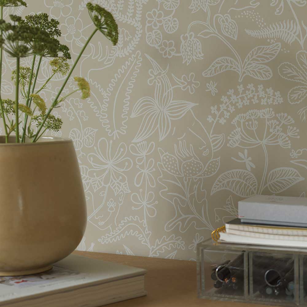 Grazia Wallpaper - Beige - Boråstapeter - 1979 - Premier Wallcovering