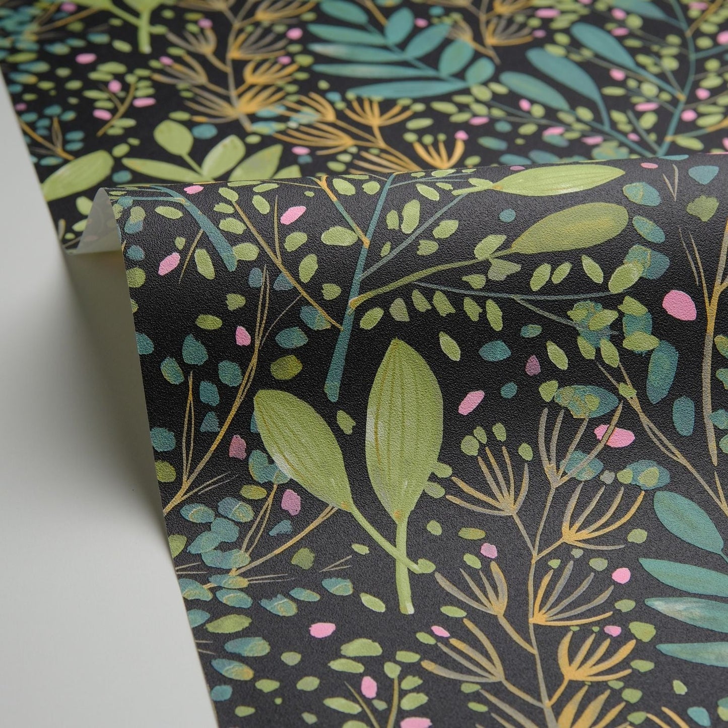 Green Life Joy Wallpaper - Vert Noir - Caselio - 101699791